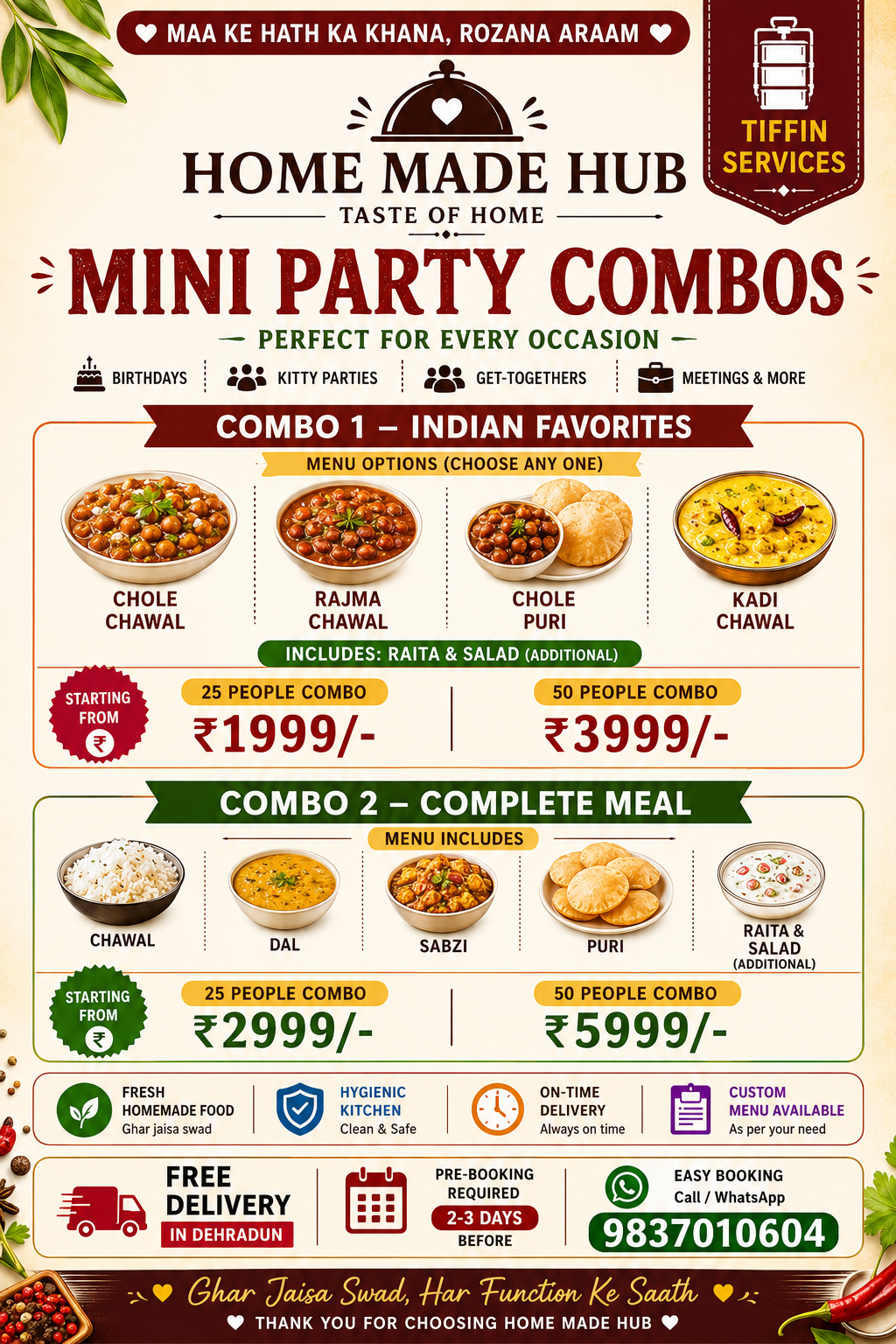 Miniparty combos for every celebration