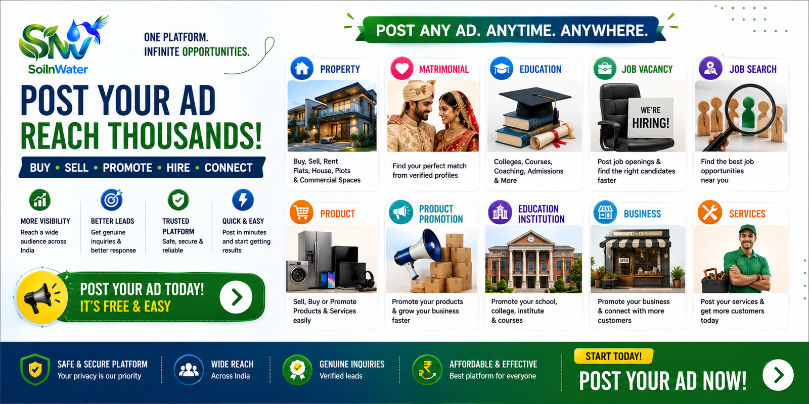 POST YOUR ADS | REACH THOUSANDS