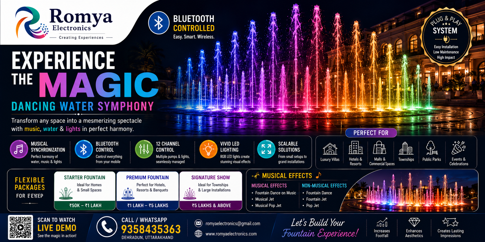 EXPERIENCE THE MAGIC OF MUSICAL FOUNTAIN