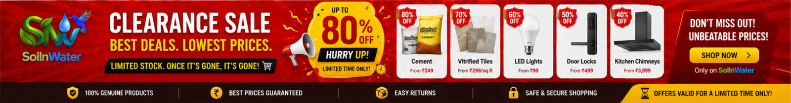 CLEARENCE SALE