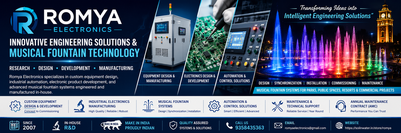 ROMYA ELECTRONICS banner 1